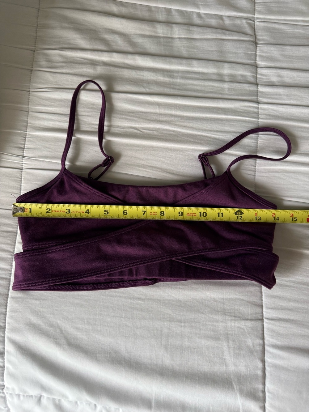 ALO Yoga Strappy Sports Bra in Plum - Picture 3 of 7